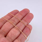 Flat Mariner Chain 1.3 g / 15 3/4 in / 1.3 mm 18K Rose Gold