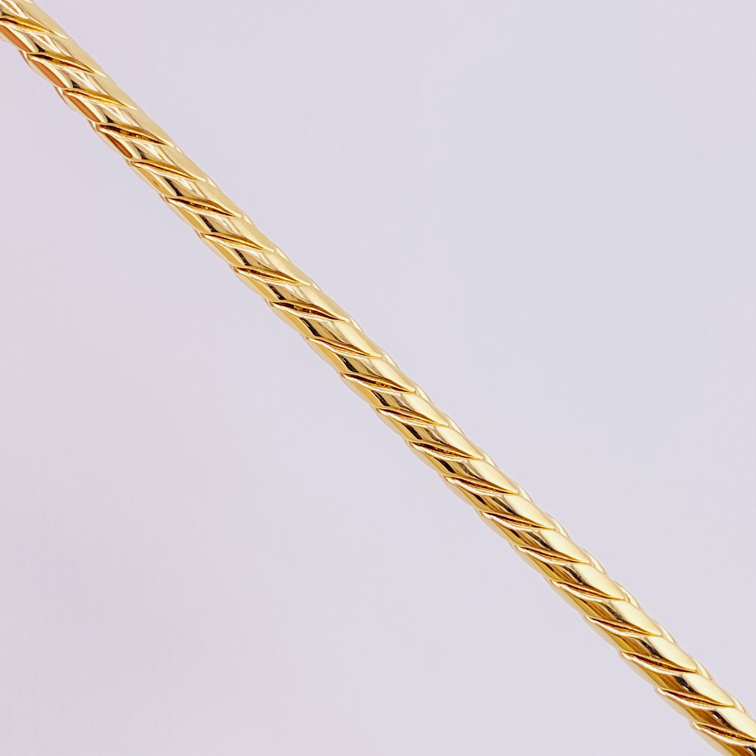 Cadena Serpiente 14.4 g / 23 1/2 in / 3.3 mm Oro Amarillo 18K