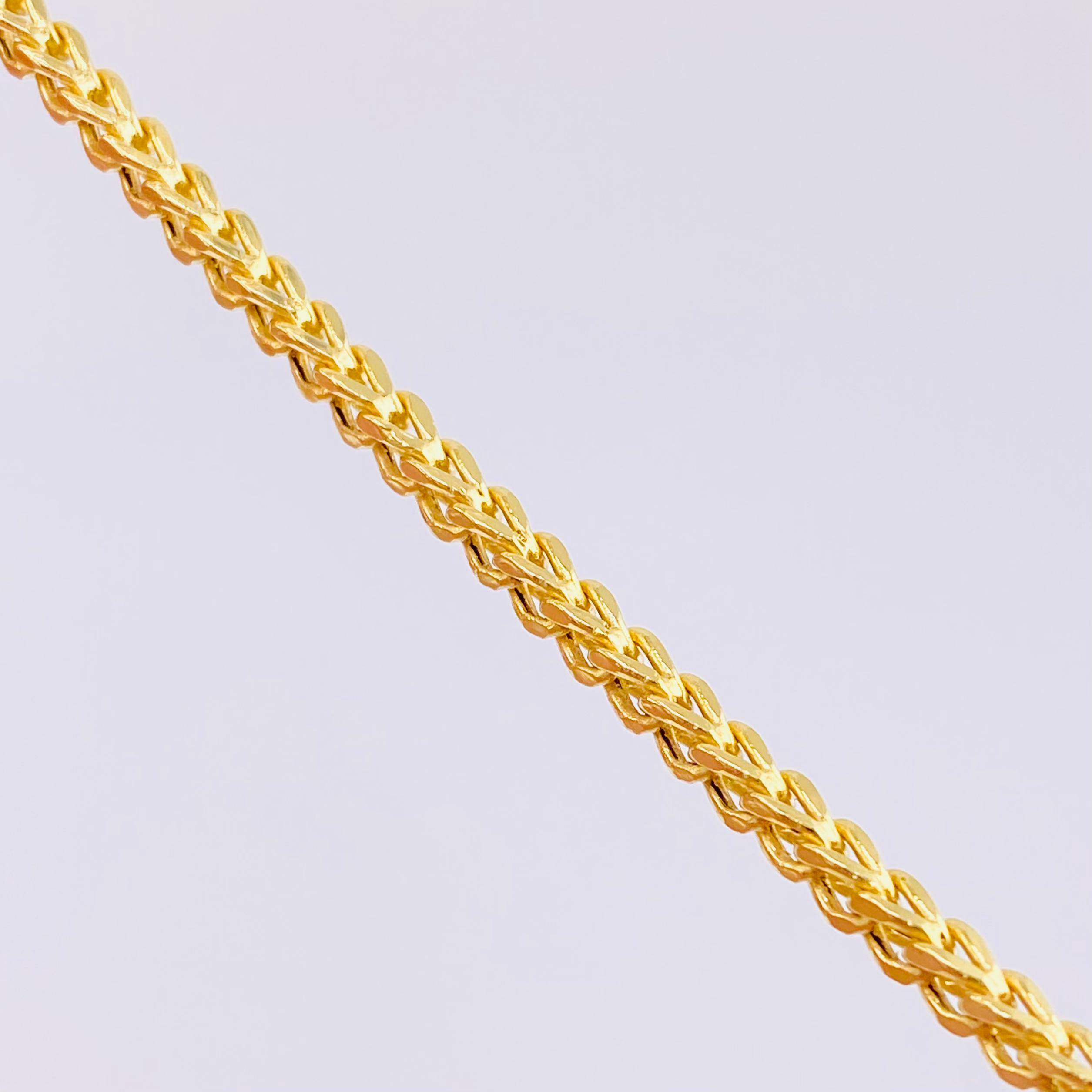 Cadena Franco 12.15 g / 19 3/4 in / 2.6 mm Oro Amarillo 18K