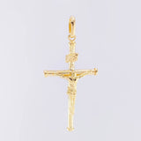 Dije Cruz Lisa 1.2 g / 1 1/2 in Oro Amarillo 18K