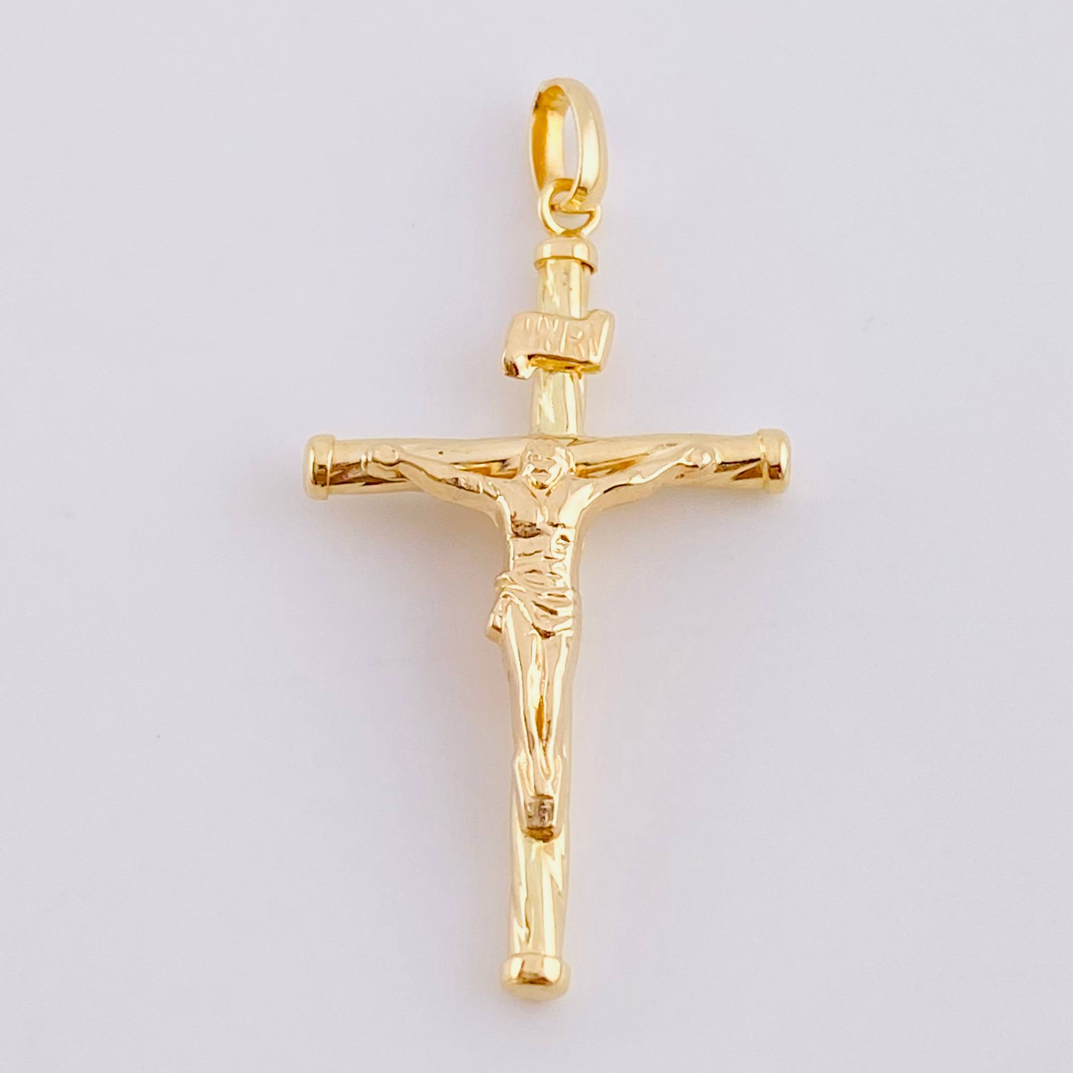 Dije Cruz Entorchada 0.9 g / 1 1/4 in Oro Amarillo 18K
