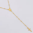 Rosario Virgen Milagrosa Cruz Lisa 3.1 g / 17 1/2 in / 1.8 mm Oro Amarillo 18K