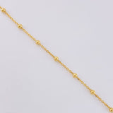 Rosario Virgen Milagrosa Cruz Lisa 3.1 g / 17 1/2 in / 1.8 mm Oro Amarillo 18K
