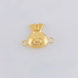Herraje Bolsa De Dinero 0.7 g / 1/2 in Oro Amarillo 18K