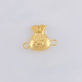 Herraje Bolsa De Dinero 0.7 g / 1/2 in Oro Amarillo 18K