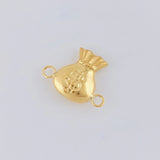 Herraje Bolsa De Dinero 0.65 g / 1/2 in Oro Amarillo 18K