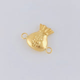 Herraje Bolsa De Dinero 0.85 g / 1/2 in Oro Amarillo 18K