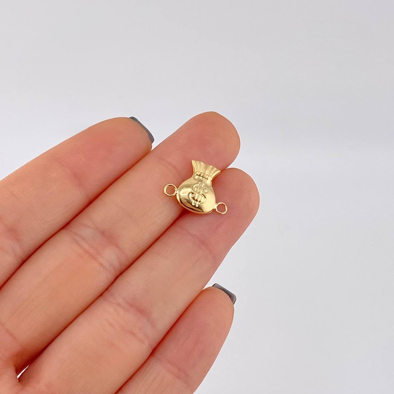 Herraje Bolsa De Dinero 0.7 g / 1/2 in Oro Amarillo 18K