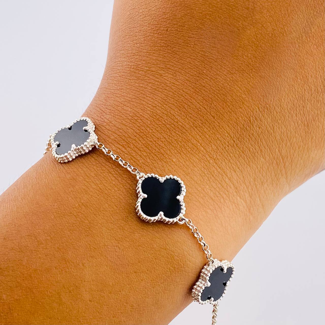 Modular Bracelet Classic Link Clover 6.9g / 7 1/2 in - 6 3/4 in / 1.4mm Silver 925
