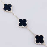 Modular Bracelet Classic Link Clover 6.9g / 7 1/2 in - 6 3/4 in / 1.4mm Silver 925