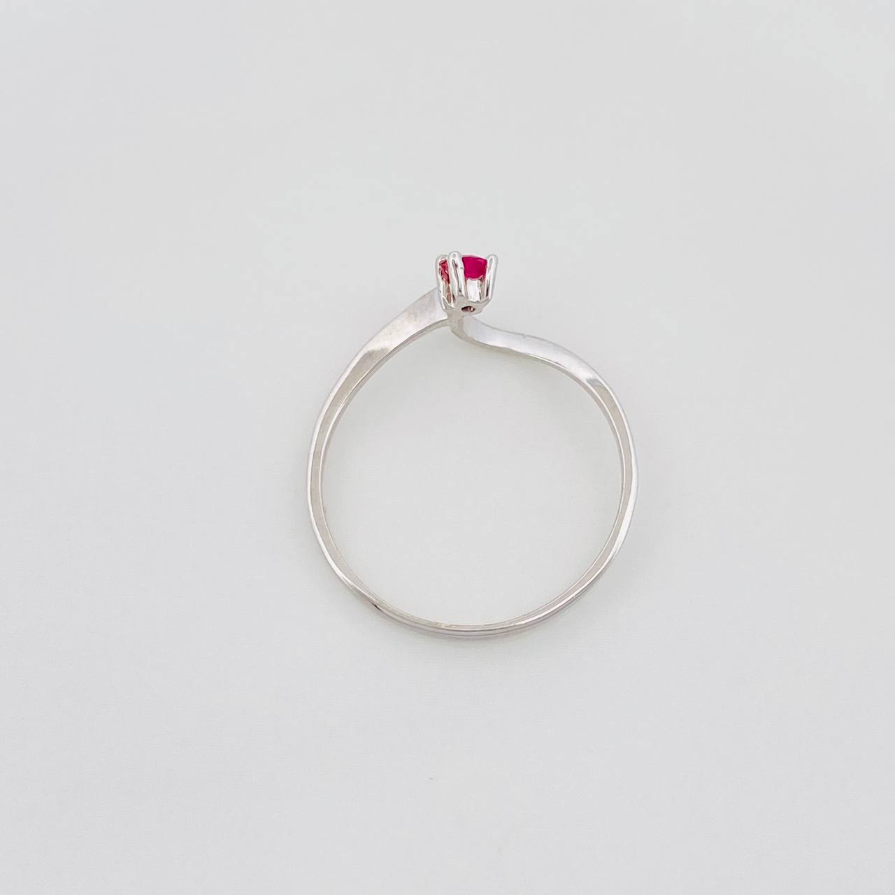 Wave Ring Ruby 05 Pts 0.65 g / T5 1/4 Silver 925