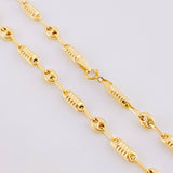Cadena Rustica Barril Gc 6.15 g / 20 in / 4.1 mm Oro Amarillo 18K