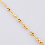 Cadena Rustica Barril Gc 7.15 g / 23 1/2 in / 4.1 mm Oro Amarillo 18K