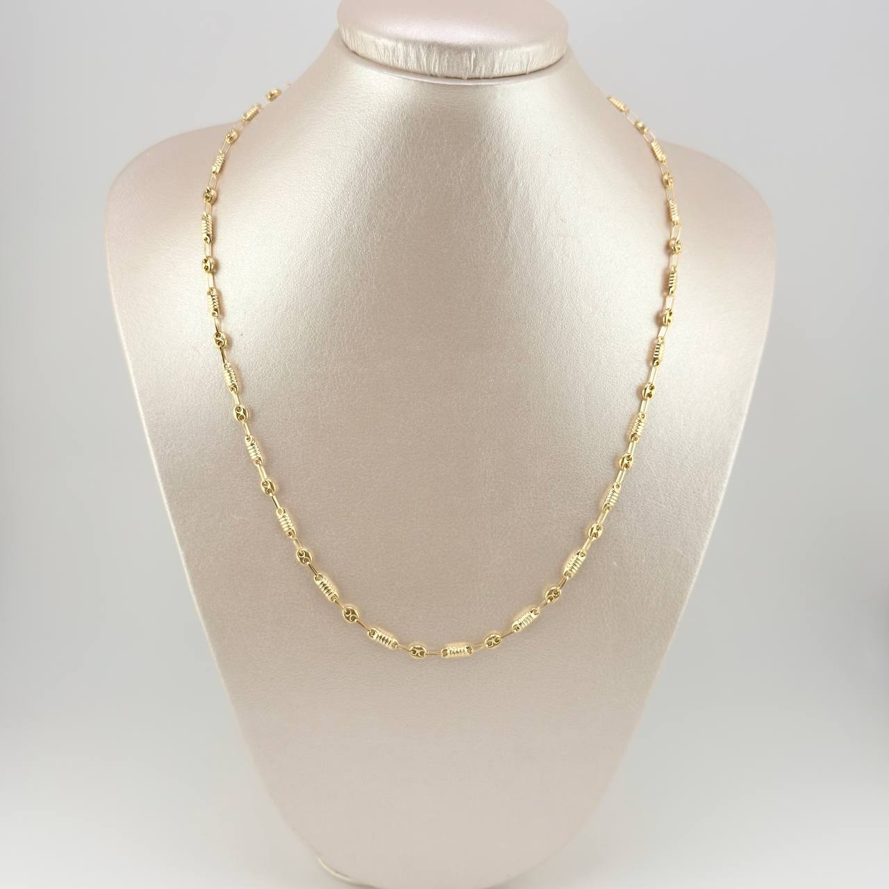 Cadena Rustica Barril Gc 6.1 g / 20 in / 4.1 mm Oro Amarillo 18K