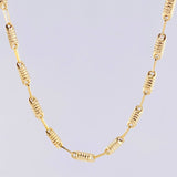 Cadena Rustica Barril 6.55 g / 23 3/4 in / 3.3 mm Oro Amarillo 18K