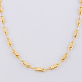 Rustic Barrel Chain 6.65 g / 23 3/4 in / 3.3 mm 18K Yellow Gold