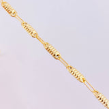 Rustic Barrel Chain 6.5 g / 23 1/2 in / 3.3 mm 18K Yellow Gold