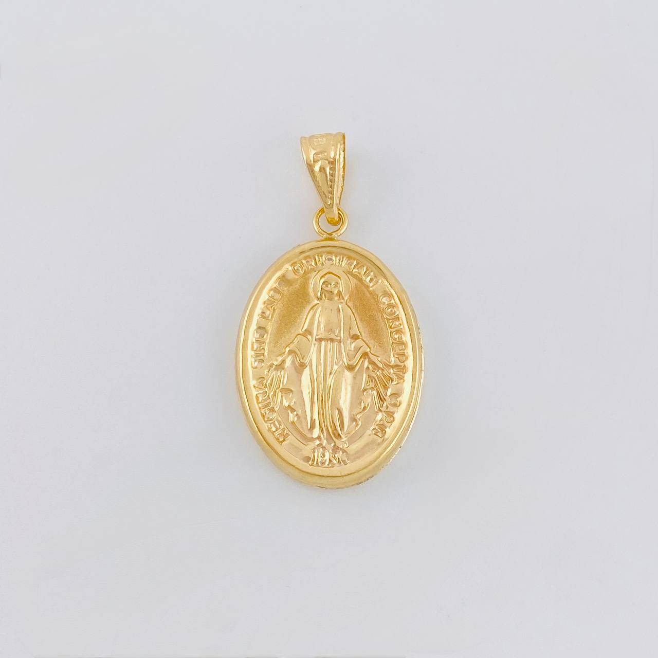Dije Virgen Milagrosa 2.6 g / 3/4 in Oro Amarillo 18K