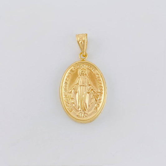 Pendant Miraculous Virgin 2.6 g / 3/4 in Yellow Gold 18K