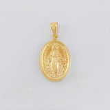 Dije Virgen Milagrosa 2.6 g / 3/4 in Oro Amarillo 18K