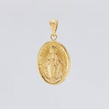 Dije Virgen Milagrosa 2.6 g / 3/4 in Oro Amarillo 18K