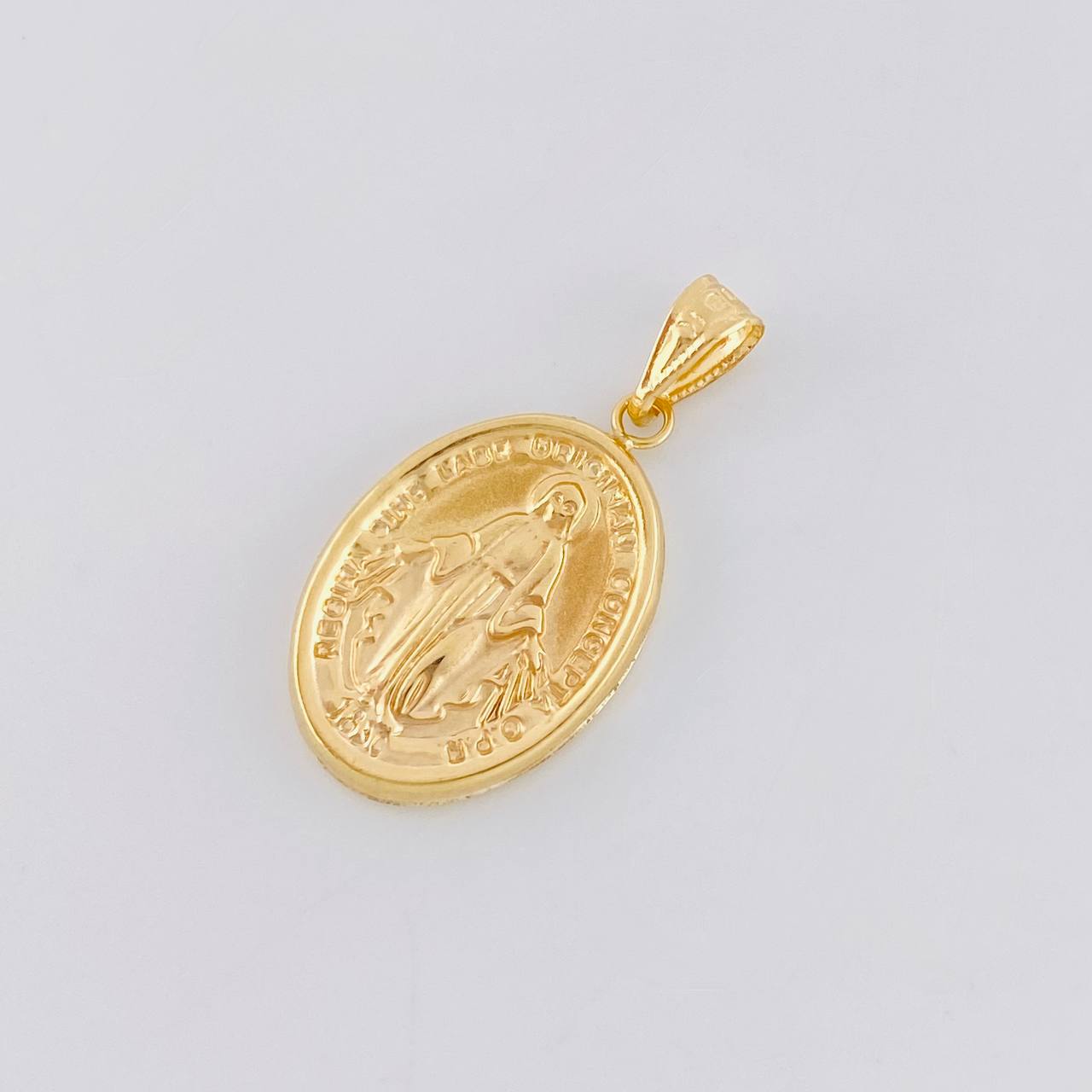 Dije Virgen Milagrosa 2.6 g / 3/4 in Oro Amarillo 18K