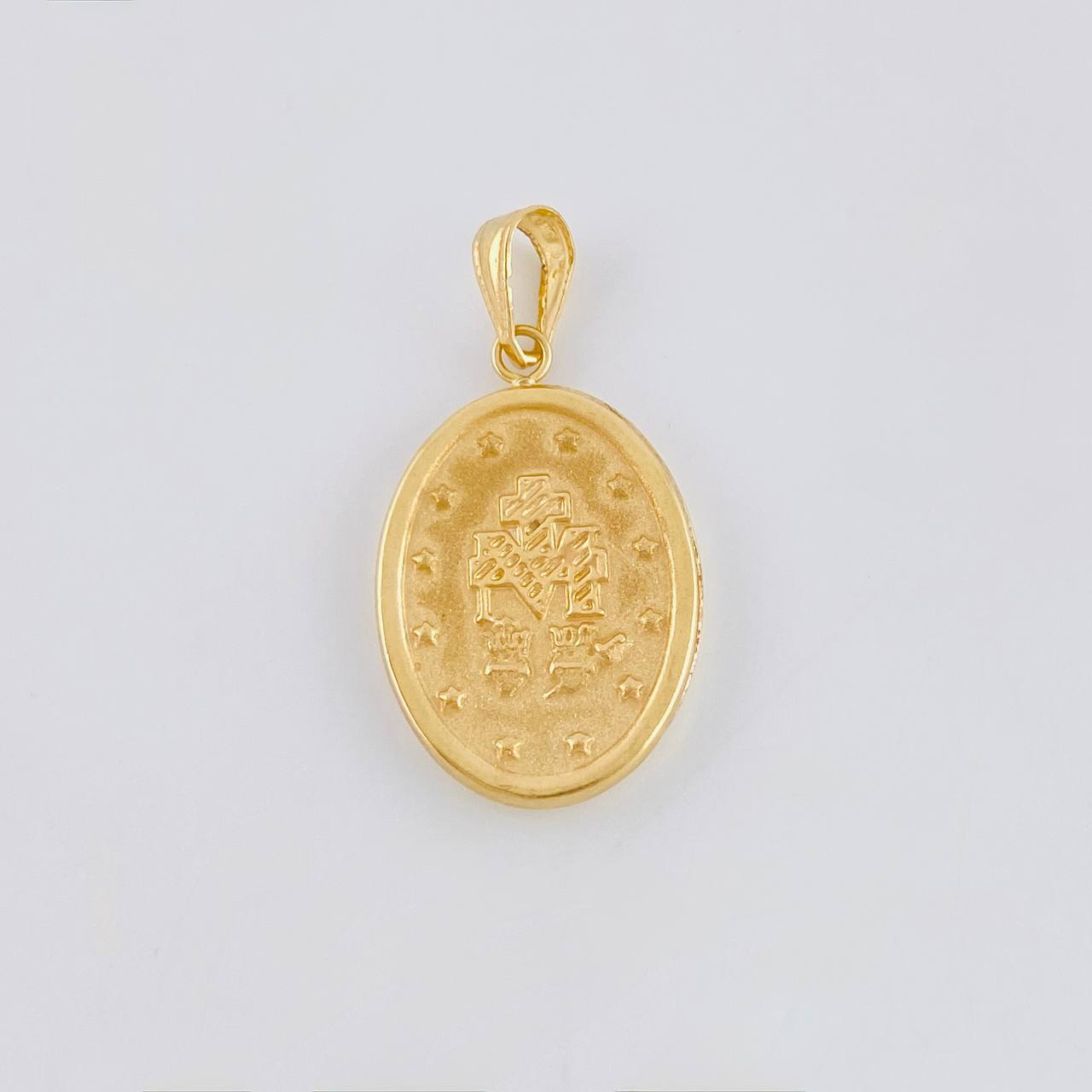 Dije Virgen Milagrosa 2.6 g / 3/4 in Oro Amarillo 18K