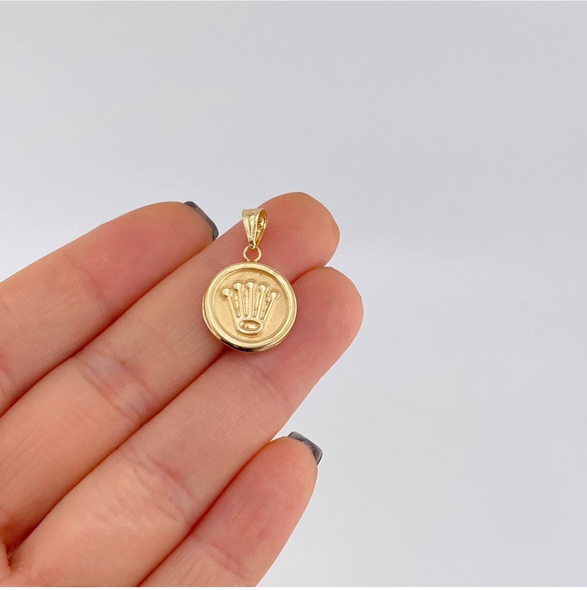 Pendant Crown 1.2 g / 1 in Yellow Gold 18K
