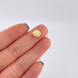 Herraje San Benito Mate 0.5 g / 3/4 in Oro Amarillo 18K
