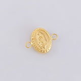 Herraje Virgen Guadalupe 0.55 g / 1/2 in Oro Amarillo 18K