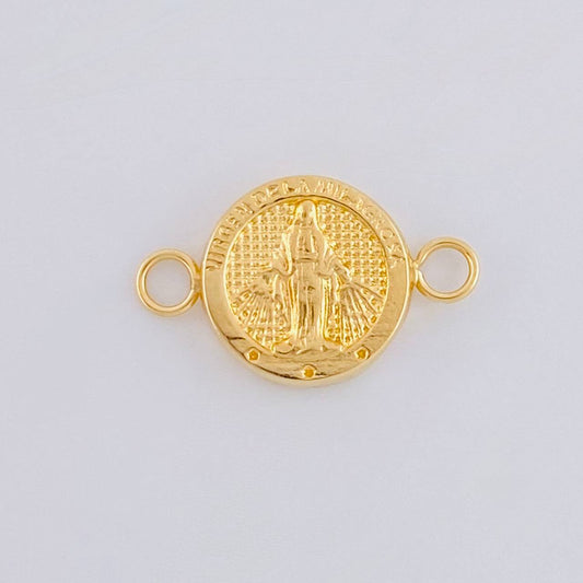 Charm Miraculous Virgin 0.5 g / 3/4 in Yellow Gold 18K