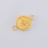 Herraje Virgen Milagrosa 0.5 g / 3/4 in Oro Amarillo 18K