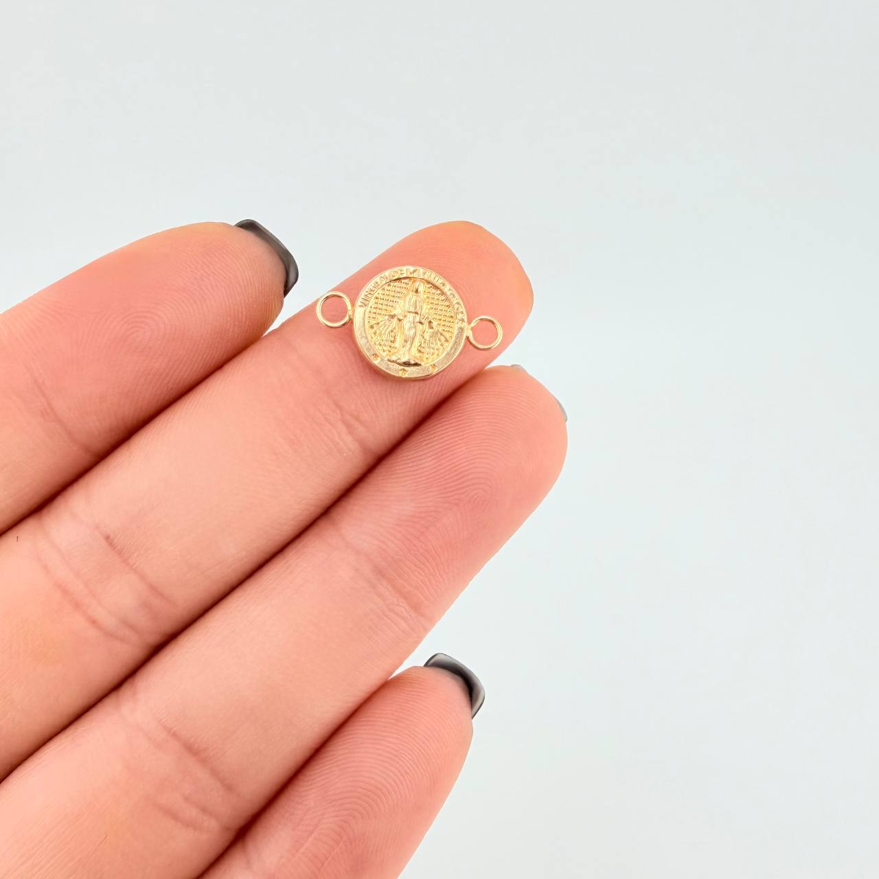 Herraje Virgen Milagrosa 0.5 g / 3/4 in Oro Amarillo 18K