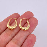 Candongas Bolso Corazon 1.5 g / 3/4 in Oro Amarillo 18K