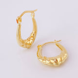 Candongas Bolso Corazon 1.5 g / 3/4 in Oro Amarillo 18K