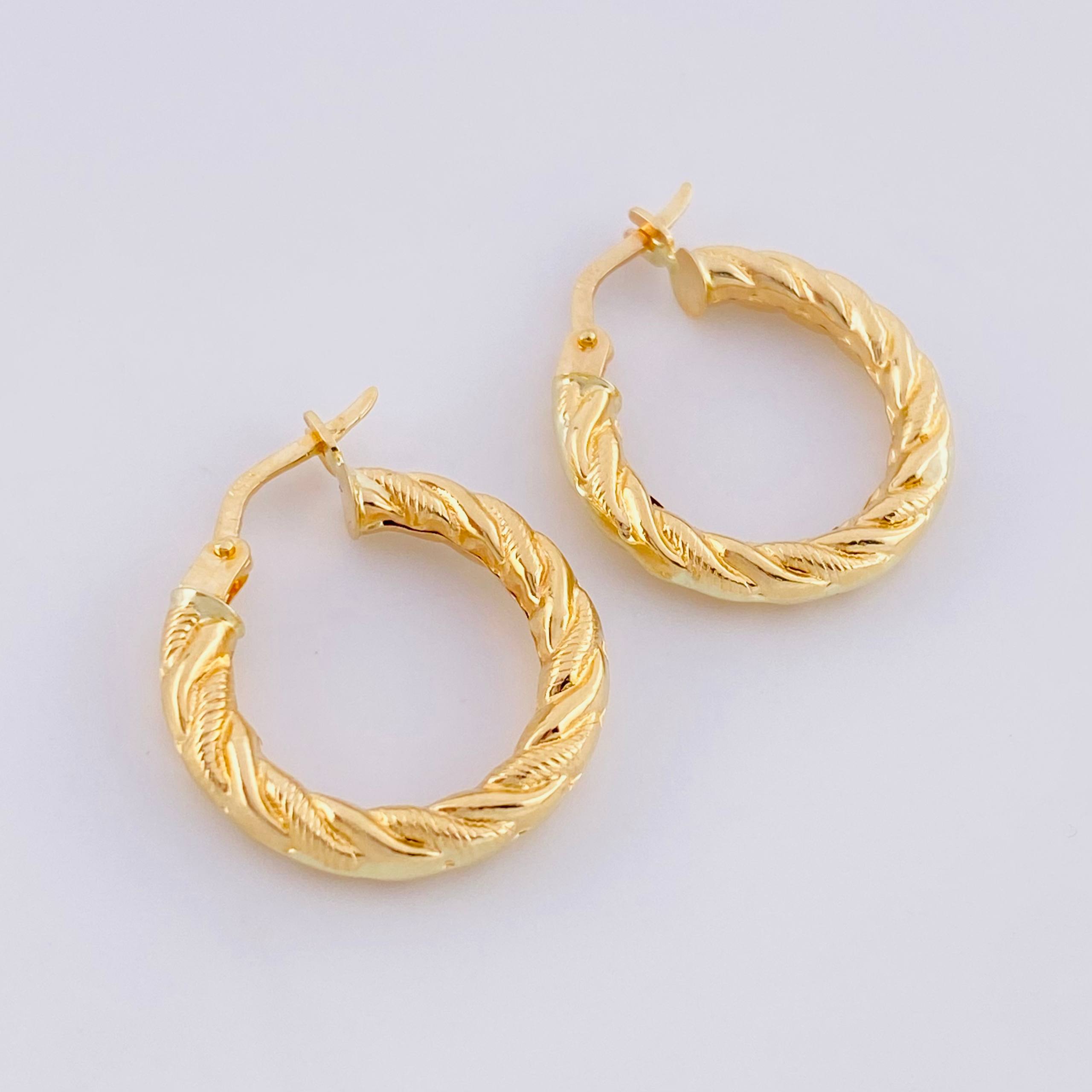 Candongas Fenix 1.85 g / 3/4 in Oro Amarillo 18K