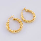 Candongas Fenix 1.85 g / 3/4 in Oro Amarillo 18K