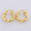 Candongas Milu Rayada 2.95 g / 3/4 in Oro Amarillo 18K