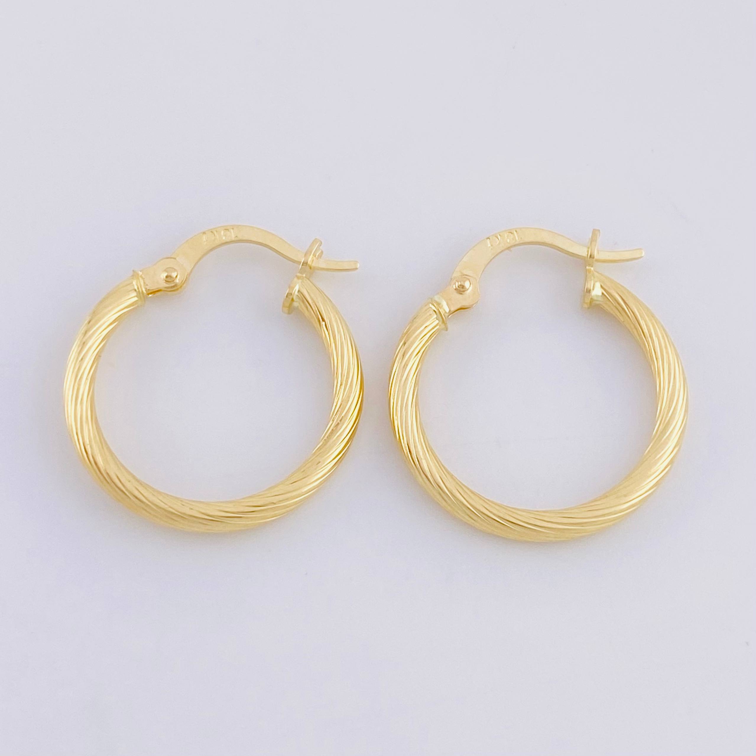 Candongas Sofia 1.35 g / 3/4 in Oro Amarillo 18K