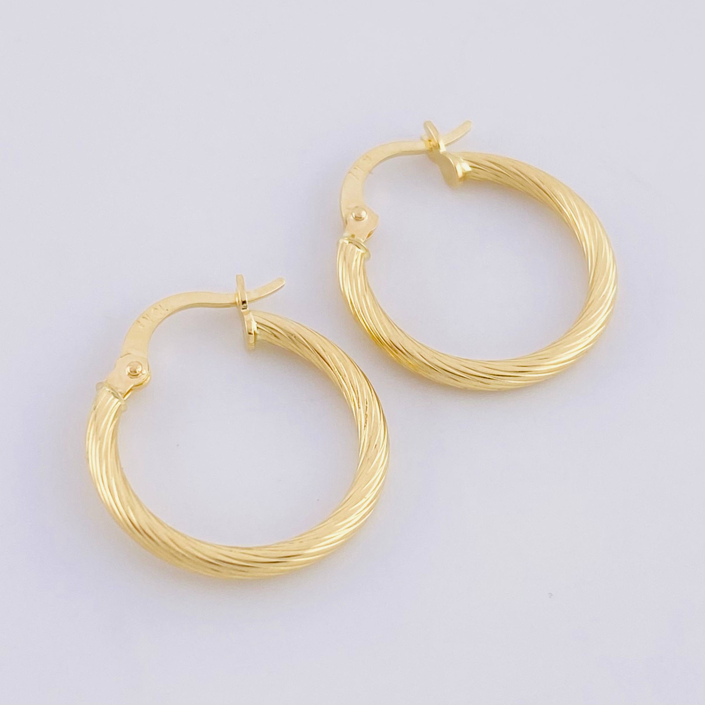 Candongas Sofia 1.35 g / 3/4 in Oro Amarillo 18K