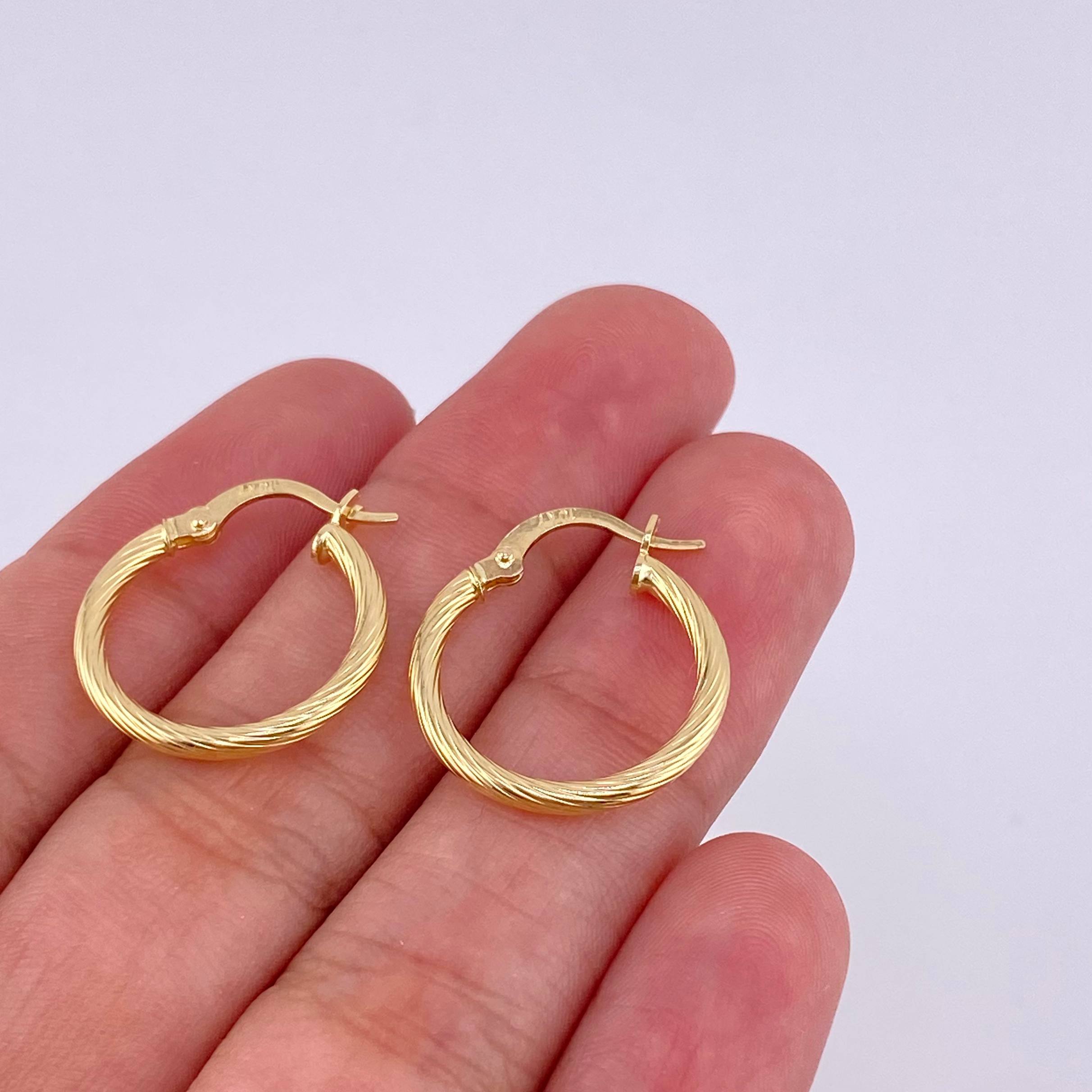 Candongas Sofia 1.35 g / 3/4 in Oro Amarillo 18K