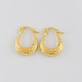 Candongas Bolso 1.25 g / 3/4 in Oro Amarillo 18K