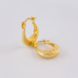 Candongas Bolso 1.25 g / 3/4 in Oro Amarillo 18K