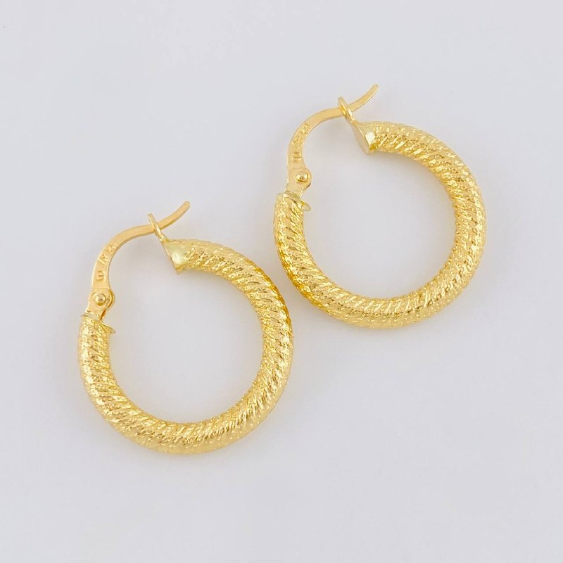 Candongas Leonore 2.05 g / 3/4 in Oro Amarillo 18K