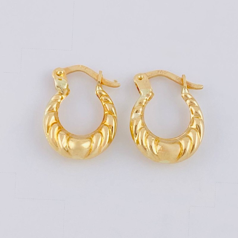 Candongas Marinilla 1.1 g / 1/2 in Oro Amarillo 18K