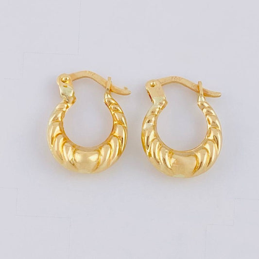 Candongas Marinilla 1.1 g / 1/2 in Oro Amarillo 18K