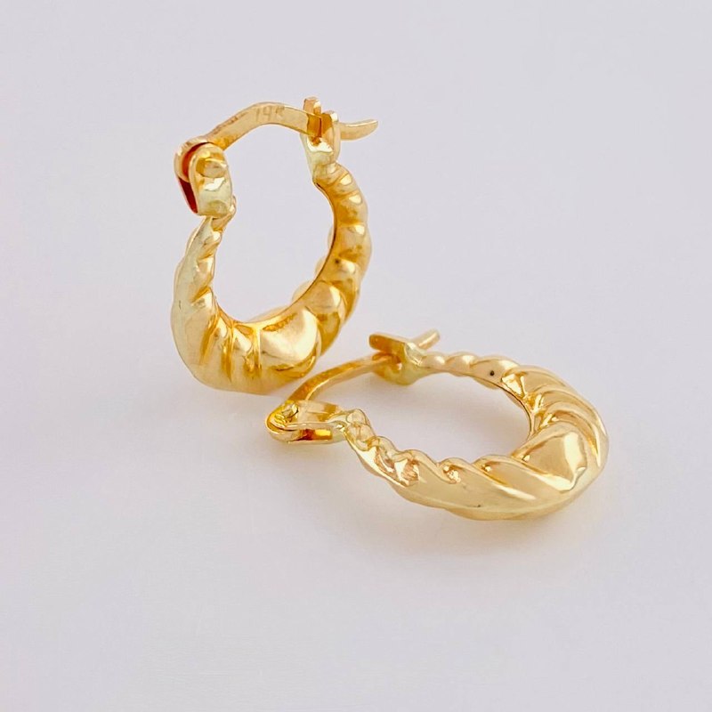 Candongas Marinilla 1.1 g / 1/2 in Oro Amarillo 18K