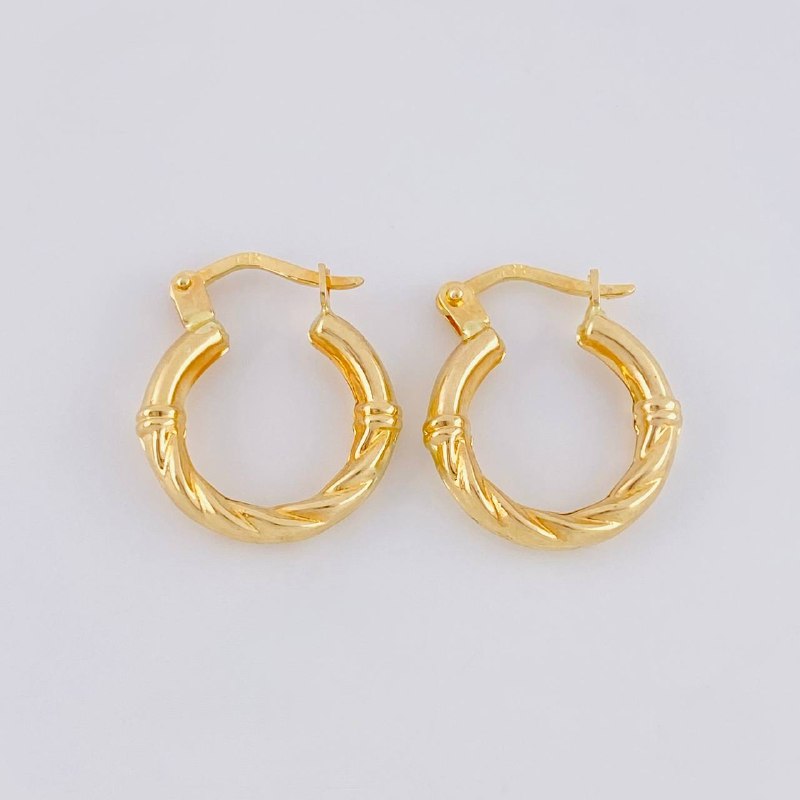 Candongas Raquel 1.45 g / 3/4 in Oro Amarillo 18K