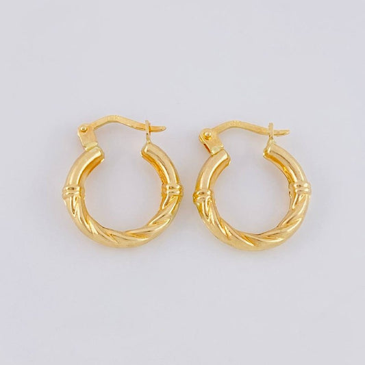 Candongas Raquel 1.45 g / 3/4 in Oro Amarillo 18K