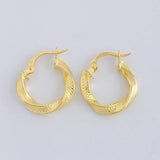 Candongas Reyi 1.55 g / 3/4 in Oro Amarillo 18K